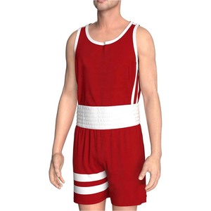 Ensemble d'uniformes de boxe personnalisés en gros pour hommes, blanc et noir, avec gilet et short en maille respirante, tenue de sport d'entraînement et de combat OEM - Product Image 3