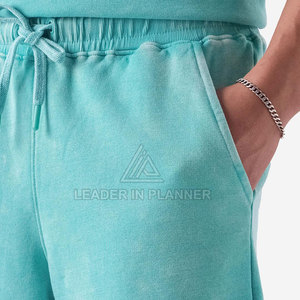 กางเกงขาสั้นผู้ชายแบบย้อมสีสไตล์วินเทจ ผ้าฝ้าย 100% ระบายอากาศ แห้งเร็ว สวมใส่สบาย ขายส่ง ราคาดีที่สุด รับผลิตแบบ OEM พร้อมบริการออกแบบโลโก้ตามสั่ง - Product Image 5