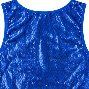 Zeta Phi Beta <b>Sequin</b> Tank <b>Top</b> Royal Blue Greek Letter Sleeveless Shirt Sorority Apparel Stylish Sparkle Summer <b>Top</b> - Product Image 5