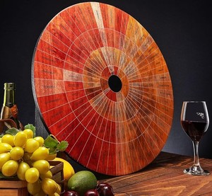 Roue de dégustation de vins en bois, tableau des arômes du vin, outil d'éducation oenologique pour sommelier, décoration de bar, cadeau pour amateur de vin - Product Image 1