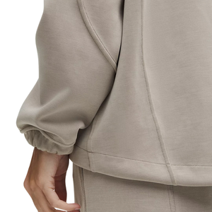 Sudadera con capucha y media cremallera Softstreme para mujer, forro polar térmico, ecológica, transpirable, informal, para invierno, con logotipo personalizado frontal - Product Image 4