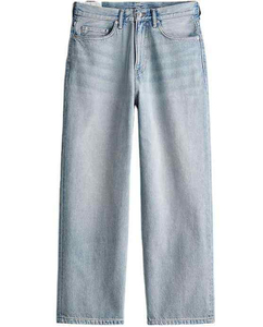 Jean en denim coton-polyester coupe droite délavé pour homme – Haute qualité, vente en gros, OEM, personnalisé, directement de l'usine - Product Image 2