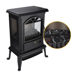 Caminetto Elettrico Autoportante a 3 Porte in Vetro con Fiamma 3D da 1500W, Telecomando, Riscaldamento a Tubo al Quarzo, 7 Colori di Fiamma, 4 Livelli, per Hotel - Product Image 5