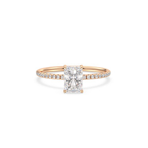 Bague de fiançailles REYES, dernier design, or massif 14 carats, diamant de laboratoire HPHT CVD, pour femme, cadeau d'anniversaire, bijoux fins - Product Image 2