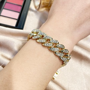 Bracelet chaîne cubaine pour homme, bijoux de boutique très demandés, luxe léger, diamant en silice de 1,2 mm de profondeur, 8 mm. - Product Image 3