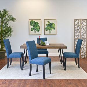 Set da Pranzo Amisos 5 Pezzi, Tavolo Elegante con 4 Sedie, Disponibile in 3 Opzioni di Colore - Product Image 1