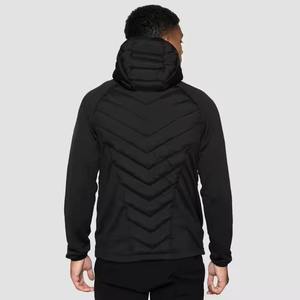 Custom Men's Regular <b>Winter</b> Hooded <b>Waterproof</b> Eco-Friendly Puffer <b>Jacket</b> Front Silk Lining Reflective Branding Adjustable Cuffs - Product Image 5