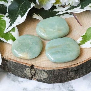 Natural Aquamarine Polished Oval Shape Palm <b>Stone</b> Healing Crystal <b>Worry</b> <b>Stone</b> For Reiki Meditation Energy Balance Wholesale Bulk - Product Image 5