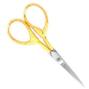 Tijeras Profesionales para Cutículas de Acero Inoxidable Chapadas en Oro, Punta Recta y Afilada, Tijeras para Recortar Uñas, Manicura y Pedicura - Product Image 3