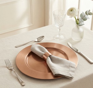 Assiette de service en cuivre antique de haute qualité pour mariage, événement, dîner, service de nourriture - Product Image 1