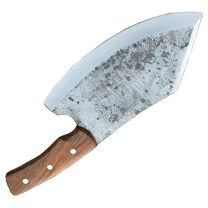Couteau de chef multifonctionnel Burraq OEM DIY de qualité industrielle, en acier Damas, fait main, avec étui en cuir, 10-12 pouces - Product Image 3