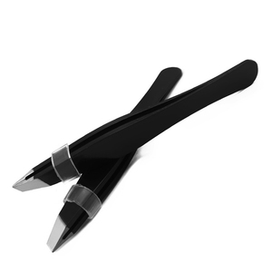 Pince à épiler pour sourcils en acier inoxydable, nouvelle conception, revêtement papier noir, édition portable haut de gamme, pour hommes et femmes - Product Image 3