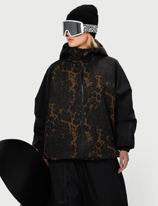OEM Custom Camo Designed Men's Ski <b>Jacket</b> Breathable Fit Waterproof Shell Windproof Zipper Logo Printing Private Label Branding - Product Image 3