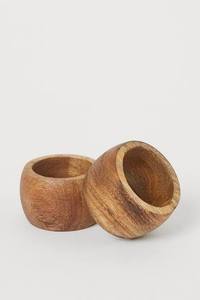 Handmade <b>indian</b> artisan wooden napkin <b>ring</b> here table decoration napkin holder wholesale here - Product Image 2