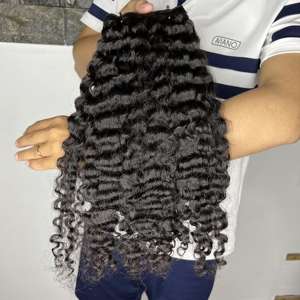 100% Vietnamese Burmese Raw <b>Hair</b> Unprocessed <b>Curly</b> Bundle <b>Hair</b> Vendors, Vietnamese Cuticle Aligned Raw Human <b>Hair</b> - Product Image 2