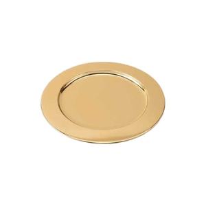 Assiette de service moderne, écologique, sans danger pour les aliments, compatible lave-vaisselle, pour hôtel, restaurant, mariage, service de restauration, en or - Product Image 1