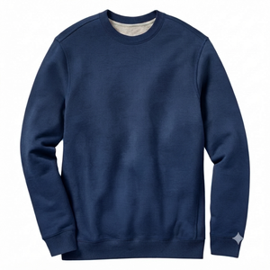 Sweat-shirt à capuche personnalisé bleu marine respirant pour homme, en molleton épais 100 % coton 400g, manches longues, uni, formel, OEM, idéal pour l'automne - Product Image 1