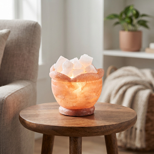 Lámpara de Sal del Himalaya Hecha a Mano de Primera Calidad para Decoración Natural del Hogar, Tiendas de Regalos y Negocios de Decoración de Interiores - Product Image 3