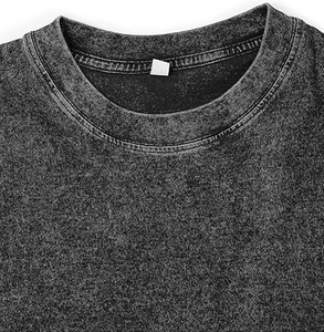 Best Quality Lightweight Acid Wash Vintage <b>T</b>-<b>Shirt</b> <b>Women</b> Short Sleeve Breathable 100% Cotton Canvas Hip Hop Casual Style Summer - Product Image 4