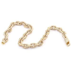 Luxury Oval <b>Cable</b> <b>Link</b> Chain Necklace VVS Moissanite Diamond Hip Hop Jewelry for Men Unisex Statement Premium Style Gold - Product Image 2