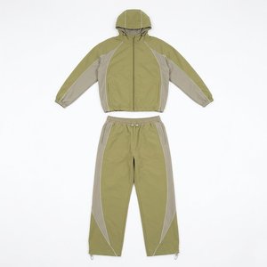 High Demands Custom Logo Khaki Gray Men's High Quality Nylon <b>Wind</b> <b>Breaker</b> Sets Suits For Summer Wear Streetwear Hoodies Trousers - Product Image 1