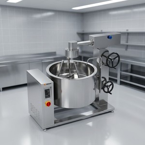 Olla de vapor encamisada con inducción rotativa Amicook 380V/440V, modelo encamisado, eficiente en energía, proceso de cocción rápido, duradero. - Product Image 2