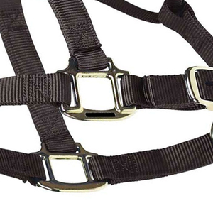 Harnais pour cheval en nylon de qualité supérieure avec détails cousus et boucle carrée en laiton, vente en gros, équipement d'équitation en nylon personnalisé - Product Image 5