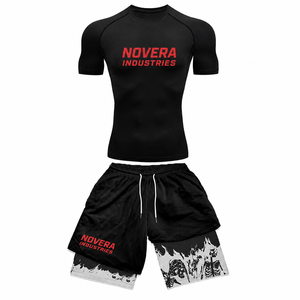 Ensemble Rash Guard et Short Premium pour Homme UPF 50+ - Tenue de Surf Légère et Compressante par NOVERA INDUSTRIES - Product Image 3