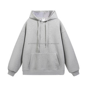 Sweat-shirts pour hommes en coton uni de luxe décontracté avec logo personnalisé 360gsm 450gsm 500gsm, broderie en molleton, sweat-shirts lourds - Product Image 3