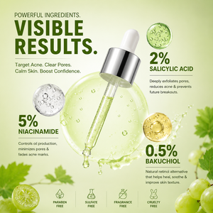 Manufacturer Supply Acne Control <b>Face</b> Serum with Salicylic Acid and Niacinamide - Product Image 3