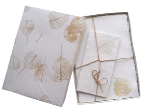 กระดาษพรีเมียมขอบหยักพร้อมลายใบไม้ 10 แผ่นขนาด A4 พร้อมหัวจดหมาย + ซองจดหมาย 5 ซอง - Product Image 2