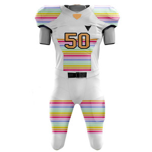 Uniforme de Fútbol Americano Personalizado, Transpirable, de Poliéster, Último Diseño, Colores y Tallas Personalizadas, Servicio OEM - Product Image 2