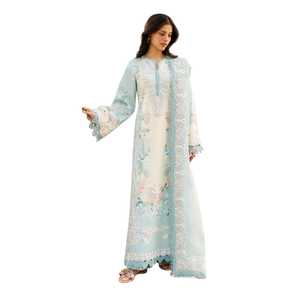 Ensemble de vêtements indiens et pakistanais en coton brodé de qualité supérieure, collection été, robe en coton 3 pièces pour femmes, style 2026 - Product Image 1