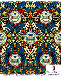 Luxury African Wax Print Fabric Manufacturer Custom University Anniversary Convention Celebration Textile Supplier OEM ODM - Product Image 5