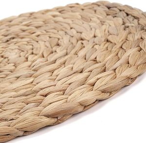 ชุดแผ่นรองจานทำจากผักตบชวาแบบรักษ์โลก 10 ชิ้น ทนทาน ทอมือ เหมาะสำหรับโต๊ะอาหาร ห้องครัว ร้านอาหาร ตกแต่งบ้าน - Product Image 5