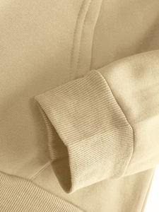 Customizable Men's 100% Cotton Fleece Oversized Hoodie Personalized Photo/Text Front <b>Back</b> Design Eco-Friendly Autumn Sweatshirt - Product Image 4