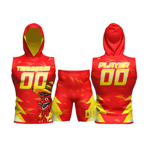 Tenues de football 7v7 respirantes en polyester personnalisées pour hommes et jeunes, séchage rapide, sublimation, couleur unie - Product Image 4