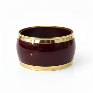 Bracelets larges en résine tendance avec bordures en laiton – Bracelets personnalisables couleur brillante, ensemble de bijoux statement garnis d'or, vente en gros - Product Image 2