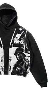 Sudadera de lana de algodón 100% personalizada al por mayor para hombre Sudadera con capucha de hombro caído bordada para estampado abullonado ropa informal de invierno sólida - Product Image 4