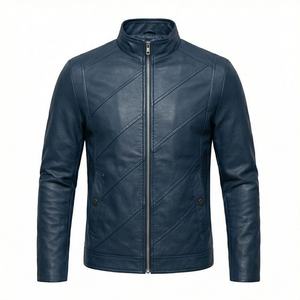 Veste de moto en cuir véritable pour homme de qualité supérieure, nouvelle arrivée, vestes de moto d'hiver, protections amovibles, personnalisables - Product Image 1