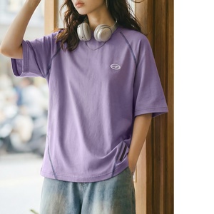 T-shirts pour femmes Maden, tee-shirt oversize anti-microbien, col rond, coupe ample, évacuation de l'humidité, séchage rapide, respirant, jersey de coton, logo - Product Image 2