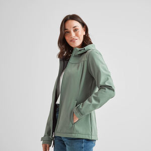 Chaquetas Softshell para Mujer, Impermeables y Resistentes al Viento, con Capucha, Cierre, Forro Bordado, Transpirables, para Senderismo y Escalada en Invierno - Product Image 3