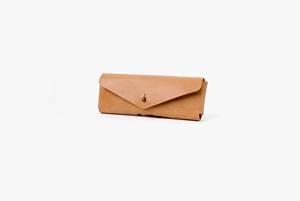 Étui à lunettes de luxe en cuir véritable, pochette souple en cuir de vachette, étui fin fait main pour lunettes de soleil de voyage, sac à lunettes LGC-0090 - Product Image 2