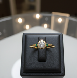 แหวนหมั้นสไตล์อเมริกัน 6 วง สีขาว ขนาด 10 มม. ประดับเพชร CZ เงินแท้ 925 ชุบทอง 18K น้ำหนัก 8 กรัม เครื่องประดับคุณภาพสูง ราคาขายส่ง - Product Image 3