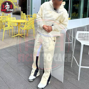 Conjunto Deportivo de Sudadera con Capucha y Pantalones Anchos para Correr, Estilo Casual, con Estampado Gráfico, Ropa Deportiva - Product Image 5