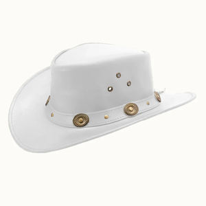 Nuevos Sombreros de Vaquero Unisex de Cuero, Estilo Deportivo de Playa, Transpirables, Ajustables, de Alta Calidad, Disponibles en Todos los Colores - Product Image 1