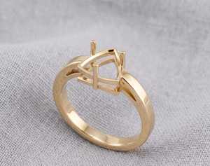 Bague en argent sterling 925 massif de 8 mm, sertie d'un pavé vierge pour pierre précieuse, semi-monture à griffes, idéale pour le bricolage, bijou raffiné, excellent cadeau - Product Image 4