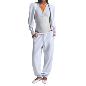 Top Selling Custom Cotton Fleece Hoodie & Jogger Set Premium Women 2 Piece Set Oversized SweatSuit <b>Lounge</b> Wear OEM Private Label - Product Image 6