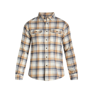Camisa Casual de Hombre, Manga Larga, con Botones, de Algodón, para Otoño, con Estampado a Cuadros, para Adultos, con Doble Bolsillo - Product Image 1