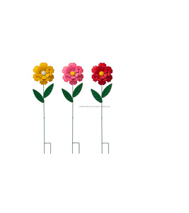 Piquets de jardin en métal industriel pour la décoration des bordures de jardin, support robuste pour plantes d'extérieur - Product Image 2